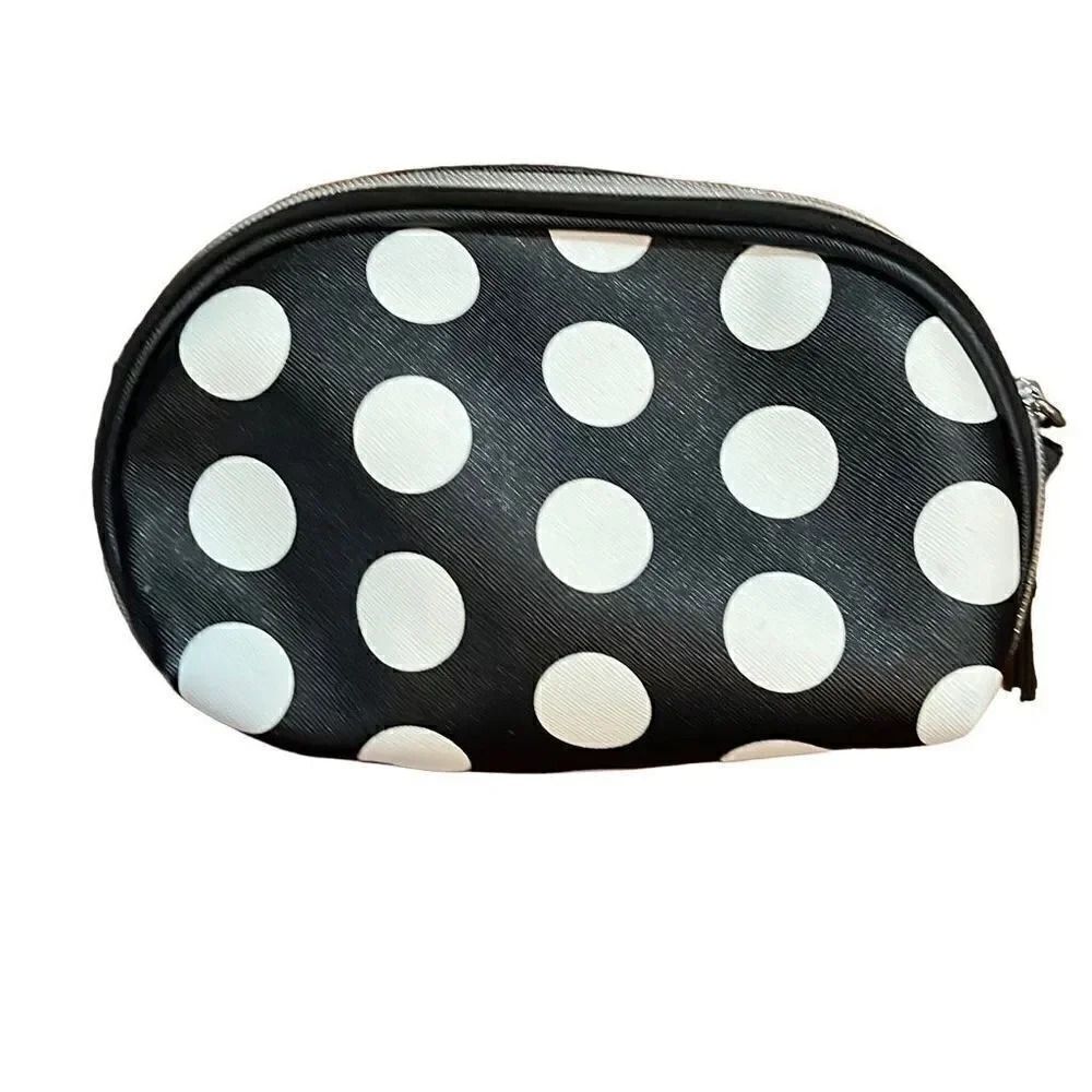 Dabney Lee, black and white polkadot, small cosmetic case - Picture 2 of 4